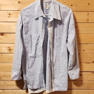 Maeve By Anthropologie  Butron Down Shirt Size Large Cotton Blend